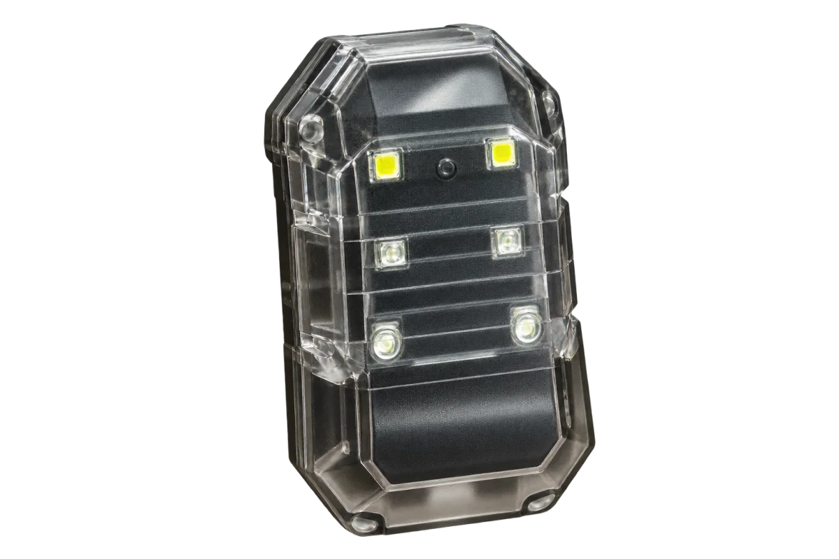 AbyssSight LED 200 marker light, visualisation based on supplied data sheet