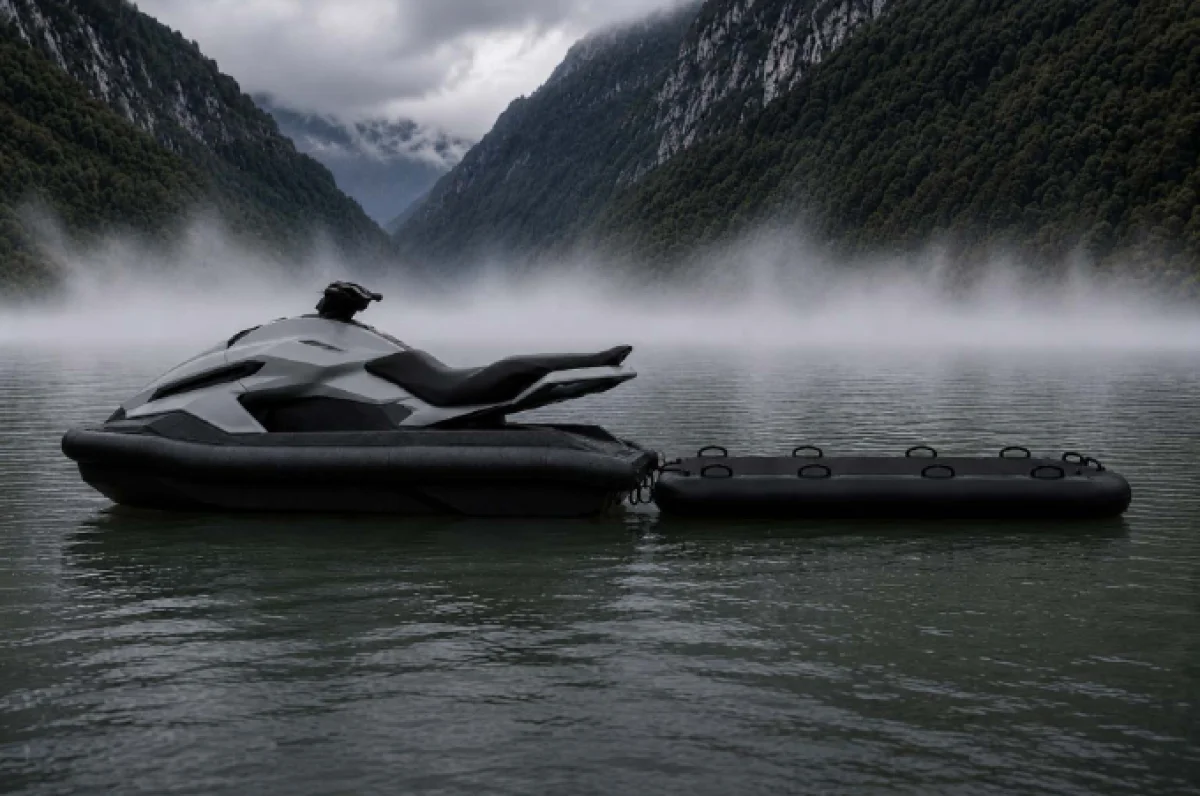 MISC with optional rescue sled on the water